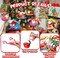 30 Pieces Summer Christmas Hanging Swirls Decor July Summer Hanging Swirl Christmas Ceiling Wall Streamers Decoration Summer Beach Party Supplies Foil Swirl for Xmas Holiday Party Supplies